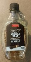 Sirop d'érable avec gousse de vanille
