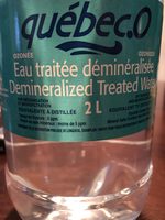 Eau déminéralisée
