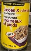 Champignons morceaux et pieds