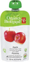 Apple strained baby food