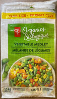 Vegetable Medley, Organic Keep Frozen.