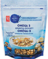 Granola boost with omega banana nut granola cereal