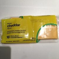 Tranche fromage fondu saveur cheddar