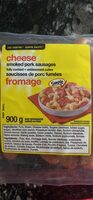 Cheese smoked pork sausages