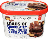 Loads of chocolatey peanut butter treats light ice cream