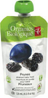 Prunes strained baby food