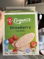 Strawberry rice rusks