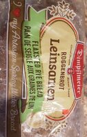 Flaxseed rye bread