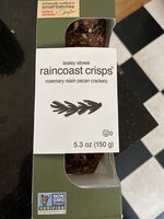 Rosemary raisin pecan crackers