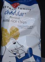 Mini rice chips cheddar