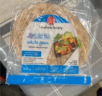 Whole grain whole wheat wraps