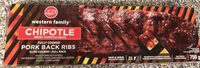 Chipotle smoky fully cooked pork back ribs