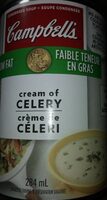 Crème de céleri faible en gras