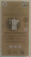 72% Cocoa Bold Espresso Dark Chocolate