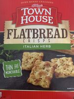 Croustillants Pain Plat - fines herbes italiennes; Flatbread crisps, Italian herb