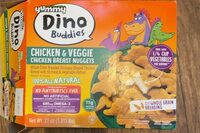 Chicken and veggie chicken breast nuggets