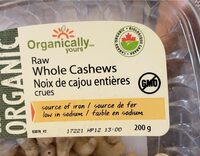 Raw whole cadhews
