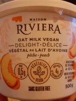 Délice végétal au lait d avoine à la pêche