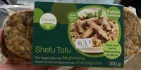 Tofu galettes prêt-a-manger avec champignons