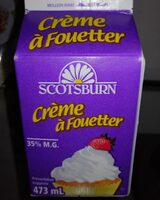 Crème à fouetter
