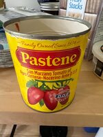 San marzano tomato of agro sarnese-nocerino area with basil leaf
