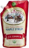 100% Pure Organic Maple syrup U.S. Grade A Dark Color, Robust taste