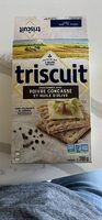 Triscuit seasoned with cracked pepper and olive oil