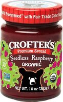 Organic Raspberry Seedless Premium Fruit Spread