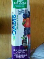 Jus de pomme-raisin fait de concentré avec vitamine C ajoutée