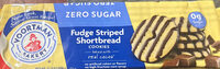 Fudge Striped Shortbread Cookies