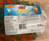 Fruit splash gummy candies