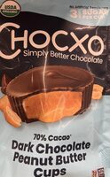 70% Cacao Dark Chocolate Peanut Butter Cups