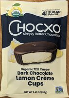 Dark Chocolate Lemon Crème Cups