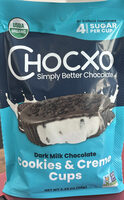 Dark Milk Chocolate Cookies & Creme Cups