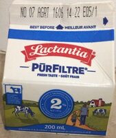 Lait partiellement ecremé