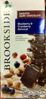 Smooth Dark Chocolate Made With  Almonds, Blueberries & Cranberries