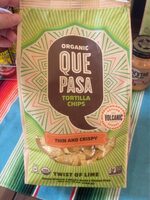 Organic Thin And Crispy Tortilla Chips Twist Of Lime