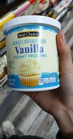 White creamy frosting