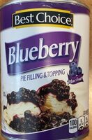 Blueberry pie filling & topping