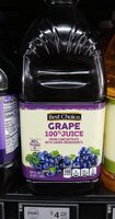Grape 100% juice from concentrate
