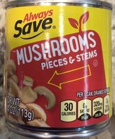 Pieces & stems mushrooms
