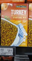 Turkey stuffing mix, turkey