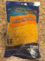 Shredded mild cheddar