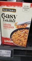 Lasagna pasta and tomato sauce mix