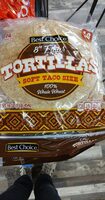 100% whole wheat tortillas, whole wheat