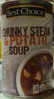 Chunky steak and potato soup