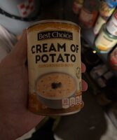 Cream of potato condensed soup, cream of potato