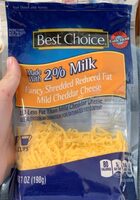 Fancy shredded reduced fat mild cheddar cheese