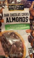 Dark chocolate covered almonds