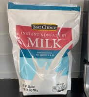 Instant nonfat dry milk